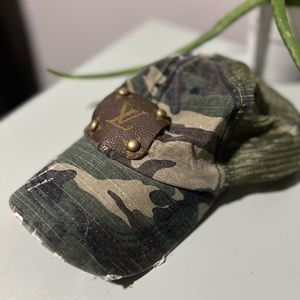 Louis Vuitton patch camo hat by vintage boho bags